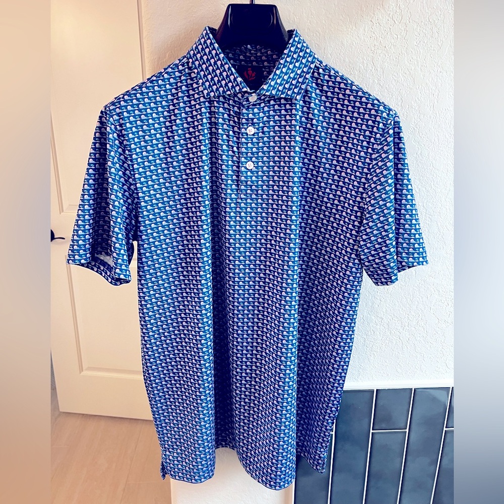 Donald Ross “Roland” Sport Fit Polo, Navy, Medium.